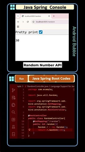 RandomNumber | Java Spring Boot Programming | Day: 17 #coding