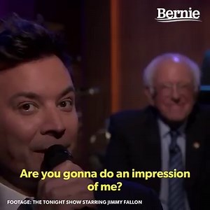 Thanks to Jimmy Fallon for the opportunity to slow jam the news. I'm feeling good as hell. | Bernie Sanders