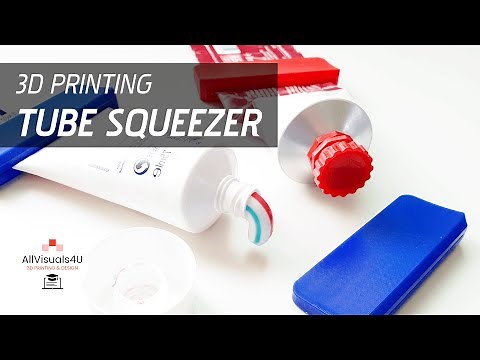 Toothpaste Tube Squeezer - 3D Printed Tube Squeezer - How To Make A Toothpaste Squeezer
