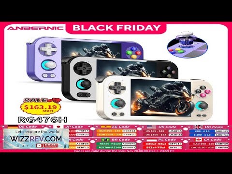 ANBERNIC RG 476H Android Handheld Game Console 4.7"HD Multi touch Full Screen Hall