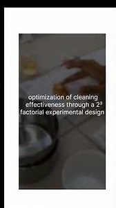 Optimize cleaning effectiveness using 2³ factorial experimental design. #experimentalmethods