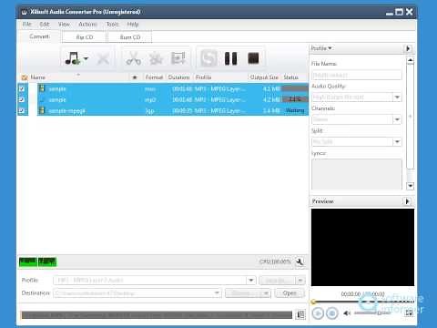 Xilisoft Audio Converter Pro demonstration