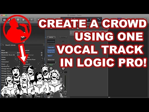 Generate a BACKING CROWD using ONE VOCAL TRACK in LOGIC!
