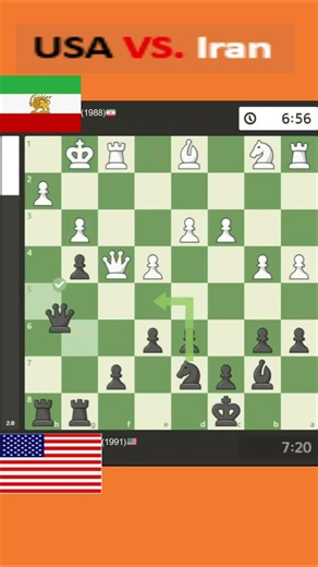 #01 USA VS. Iran || elo - rating (1900 - 2001) ||#chess #shortsvideo