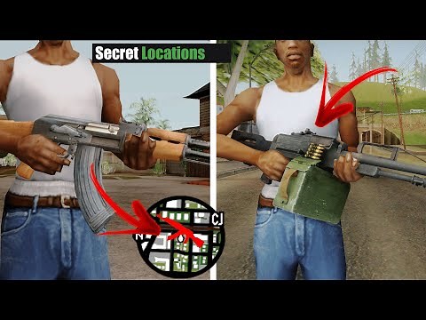GTA San Andreas: Secret Weapons Locations (Hidden Weapons Locations in GTA SA)