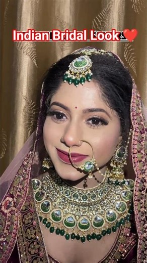 Wait for the Final Look! 😱 Indian Bridal Makeup ✨ #Shorts #Fa9la