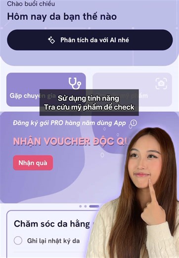 Đau đầu vì không biết chọn sản phẩm nào? Sử dụng ngay tính năng tra cứu mỹ phẩm này điiii 🫵 #skincaretips #chamsocda #skincareproducts #review #ilovetiktok