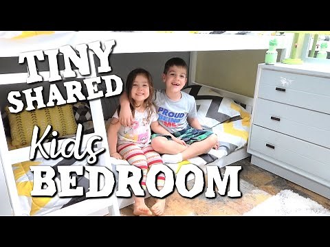 Tiny Bedroom Makeover Shared Brother and Sister Room