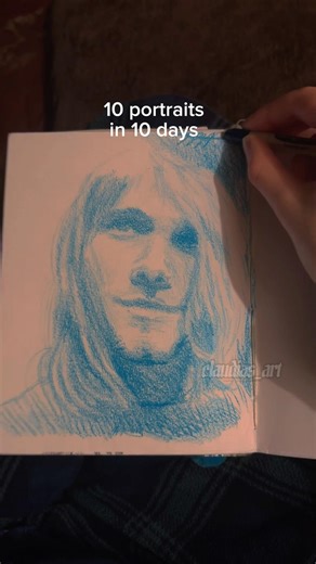Day 8 #art #artist #crayons #nirvana #sketch #drawing #sketchbook #portrait