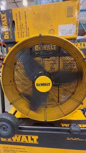 Experience superior cooling with the DeWalt 24” Heavy-Duty Drum Fan, available at Costco for $99.99 through April 27. This fan’s powerful performance and low noise operation make it ideal for both professional and personal use. Its convenient features, including a long power cord and adjustable tilt, offer enhanced usability. Don’t miss out on this exceptional deal. @dewalttough @costco #CostcoFinds #DeWaltFan #WorkshopCooling #HeavyDutyFan #IndustrialFan #GarageEssentials #AirCirculation #Costc