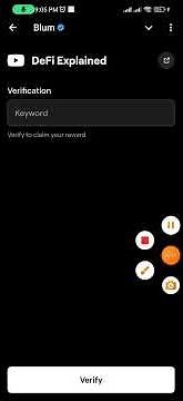 DeFi Explained Blum Video Code || Blum new video code #blum #blumvideocode | Blum code defi explain