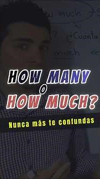 How many vs How much | The easy difference (don't get confused)