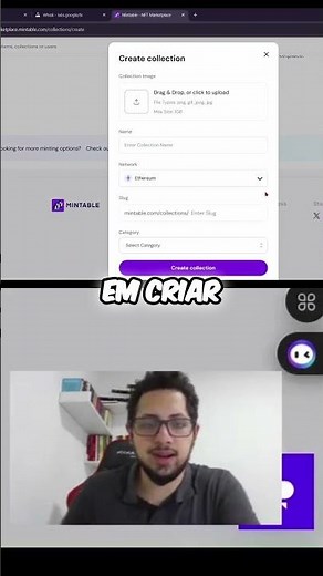 Crie sua Coleção NFT: Guia Passo a Passo (Português) #shorts