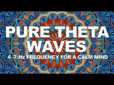1 Hour | Pure Theta Waves | 4–7 Hz Frequency | Moving Mandala Kaleidoscope Visual | Calm Mind