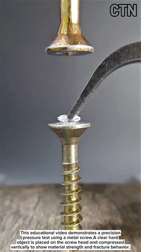 Can a Screw Crush a Crystal? | Precision Pressure Test