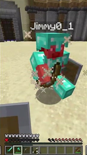 I shouldn't have won this! (1 HP clutch) #minecraft #shorts