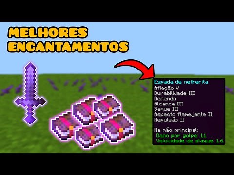 OS MELHORES ENCANTAMENTOS PARA ESPADA NO MINECRAFT 1.20!