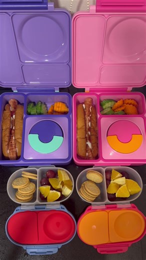 Team Pasta or Team Hot Dog?🌭 🍝 My little one gets both in today’s bento. Which would your kid choose first? #kidslunch #foodie #bentobox #lunchbox #cookingasmr