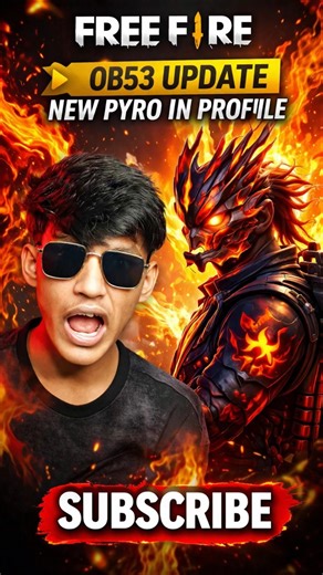 Day :- 65 ( Free Fire OB53 Update New Pyro In Profile 🐒)