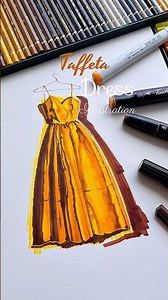 How to Render Taffeta Fabric with Markers