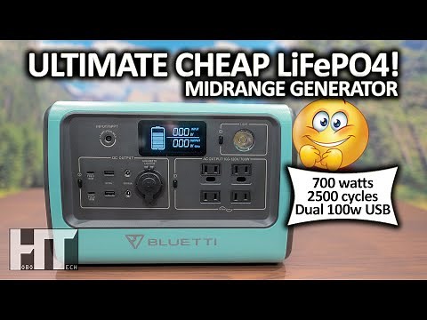 BLUETTI EB70 700w LiFePO4 Solar Generator! 716wh Off Grid Portable Power Station Review