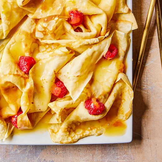Crepes with Berries and Apricot Beurre Monté | America's Test Kitchen
