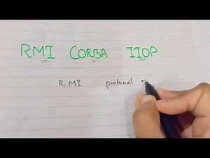 Protocols used in RMI CORBA abd IIOP ! Distributed computing lectures