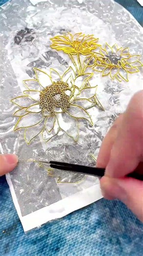 Cloisonné painting #art