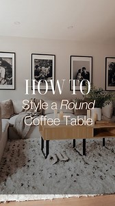 Easy tips for styling a round coffee table
