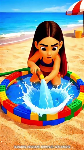 Mystery Pool Adventure: Baby-Friendly Cartoons