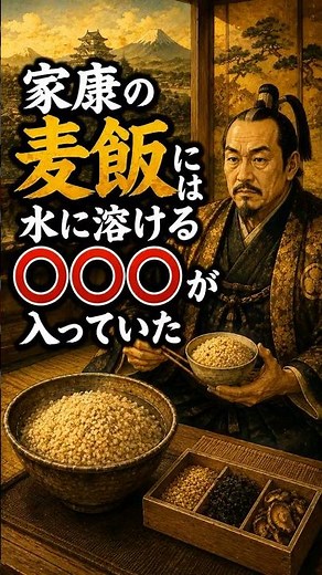 【江戸の知恵】家康の麦飯に入っていた、今と同じ成分 #健康 #雑学 #江戸時代