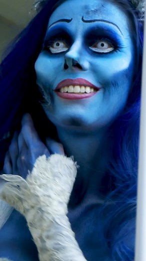 I am transforming into the Corpse Bride 💙 #reels #viral #transformed #transformation #truly #blue #corpsebride #corpsebridecosplay #makeover #makeup #beforenadafter #family | Hooked On The Look