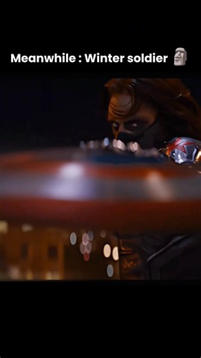 Bucky using the shield for the first time #shorts #marvel