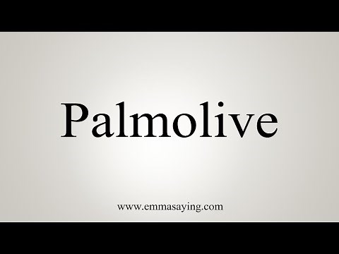 How To Say Palmolive