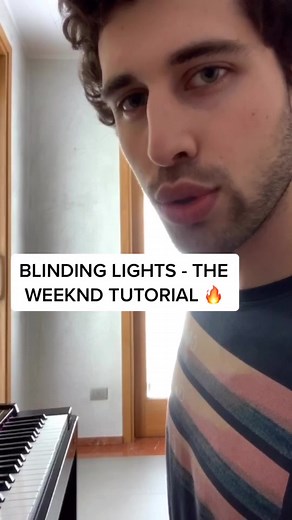 🎹🔥 BLINDING LIGHTS - THE WEEKND TUTORIAL 🔥🎹😏🙌🔊🥳💣🍾 #pianoyamaha #pianoguy