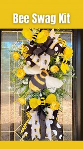 38 reactions | Bee Decor is always fun for spring and summer!  That’s why we pulled this Bumblebee swag Kit together for you decorate your door with! Make your own sweet Bee Swag and have the neighbors buzzing with jealousy!  #beedecor #bumblebee #honeybee #springwreath #beewreath #summerwreath #wreathmaking #diywreath #beecreative | The Wreath Shop | Facebook