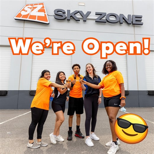 🎉 We’re OPEN and ready to jump into the fun! 🙌 Regular hours, same epic energy — come bounce with us today! 🤸‍♂️🧡 Let’s make it a Sky Zone kind of day! 🚀 👉 https://bit.ly/SZSPTIX 🔥 #WereOpen #SkyZoneFun #BounceOnIn | Sky Zone Springfield, IL