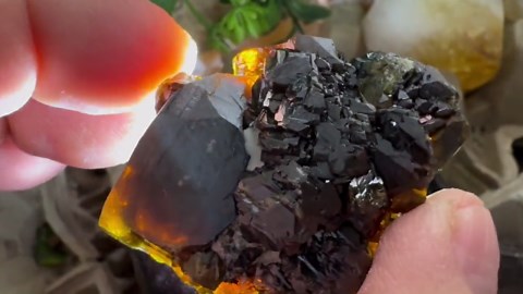 Sphalerite (cleophane) Crystal Cluster: Natural Mineral Specimen, Home Decor - Etsy