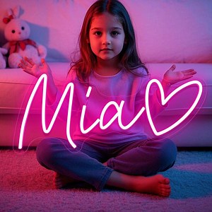 Custom Name Neon Sign | Kids Name LED Sign | Neon Sign Bedroom | Neon Sign Light | Wall Decor | Nursery Name Sign | LED Neon Sign |neon Sign - Etsy