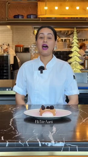 Welcome to Sweets à la Aarti, our new series with our dessert and pastry chef! ✨ Today, she’s sharing her signature and personal favourite from the menu: Mille Feuille, layered with blackberry, lavender, and yoghurt ice cream. | Garcon Bleu