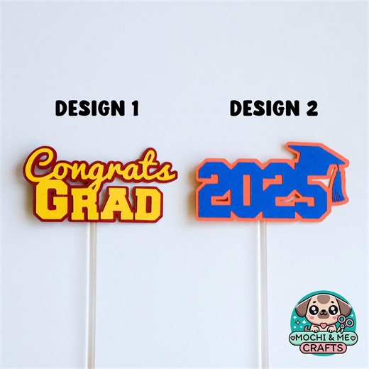 Custom Graduation Cupcake Toppers | School Colors, Class of 2026 - Etsy