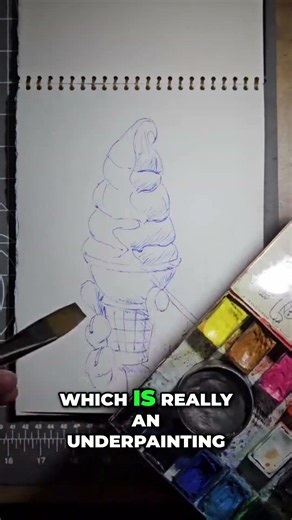This Secret Ingredient Changes Everything - Watercolor Painting 🤫 #watercolor #painting #artist