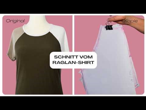 Schnitt vom Raglan Shirt/ Jersey ohne Abnäher