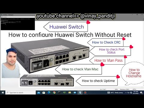 Huawei Switch Configuration| How to Configure Huawei Switch Without Reset|Huawei Command | #huawei
