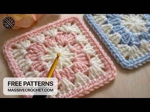 Crochet a SUPER EASY & LOVELY Granny Square for Beginners 🥰