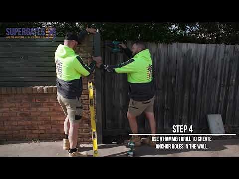 How to Install a Powdercoated Fence Post to Brick Wall/ Brick Piers
