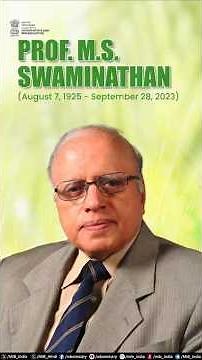 Remembering the ‘Father of Green Revolution in India’, Prof. M. S. Swaminathan.
