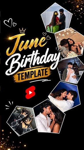 June Birthday Template | Trending June Happy Birthday | Trending Birthday Vn Code Templates | Virals