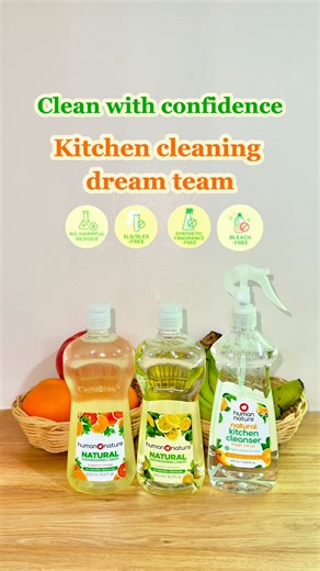Meet your kitchen’s power couple! 🌿✨ Tough on grease yet gentle around food and family, Human Nature’s Kitchen Cleanser and Dishwashing Liquid are your go-to for a worry-free clean. Because a truly clean kitchen should feel just as safe as it looks. #ShopGoodness Natural Kitchen Cleanser: https://humanheartnature.com/buy/natural-kitchen-cleanser-fresh-citrus-475ml.html Natural Dishwashing Liquid: https://humanheartnature.com/buy/natural-dishwashing-liquid.html Branches: https://humanheartnature
