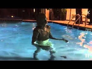 Creature from the Black Lagoon in the water - Monsterama Con - Atlanta, GA